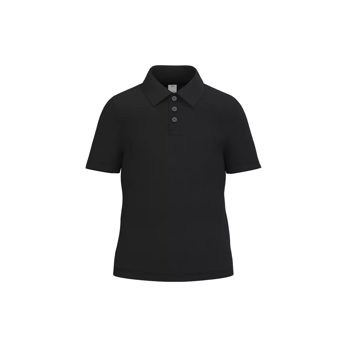 Kinder piquépolo Ideal Black