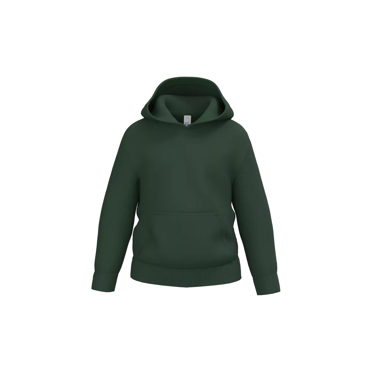 Kinder sweater met capuchon Ideal Forest Green