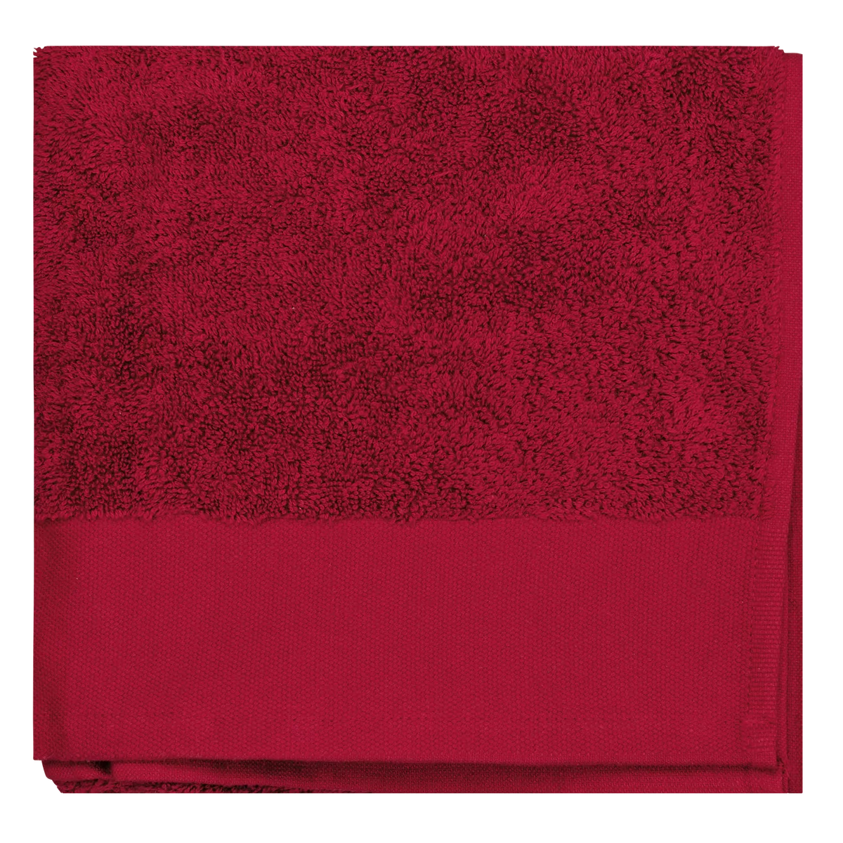 Biologische handdoek 100 x 50 cm Hibiscus Red
