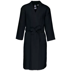 Kimono Badjas Honinggraatstructuur Black