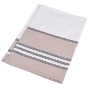 Gestreepte theedoek White / Grey