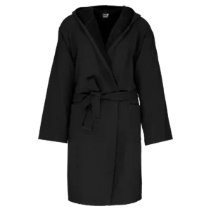 Biologische badjas met capuchon Black