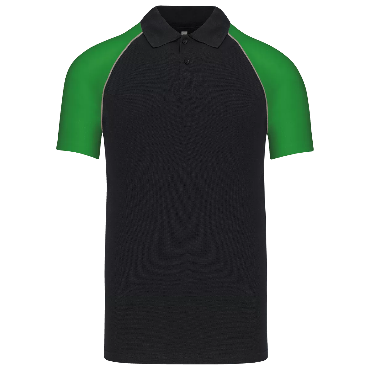 Polo baseball Black / Green