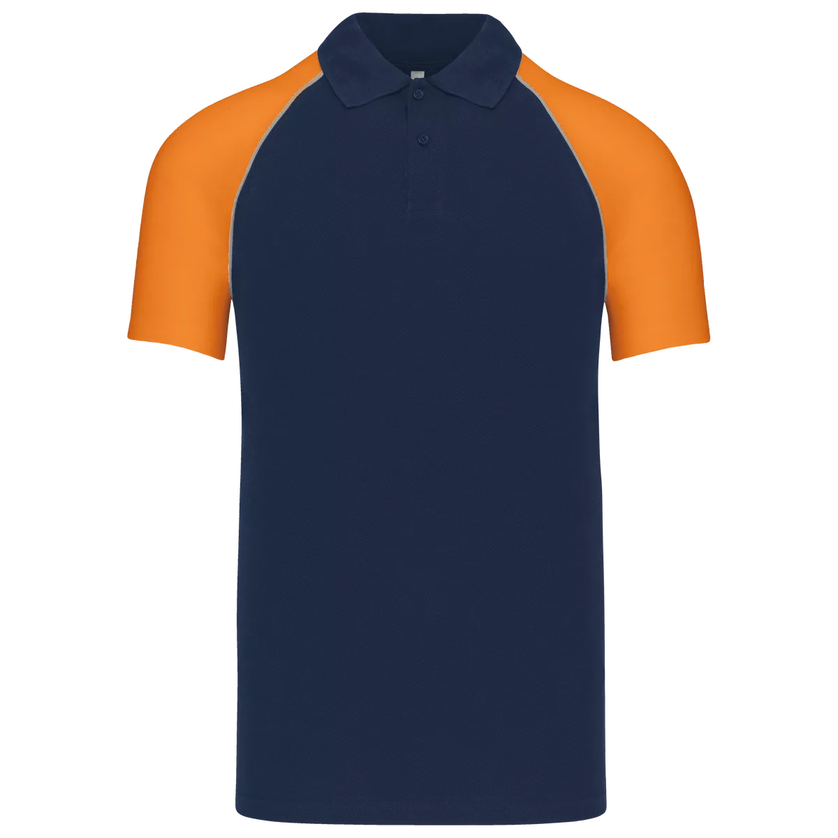 Polo baseball Navy / Orange