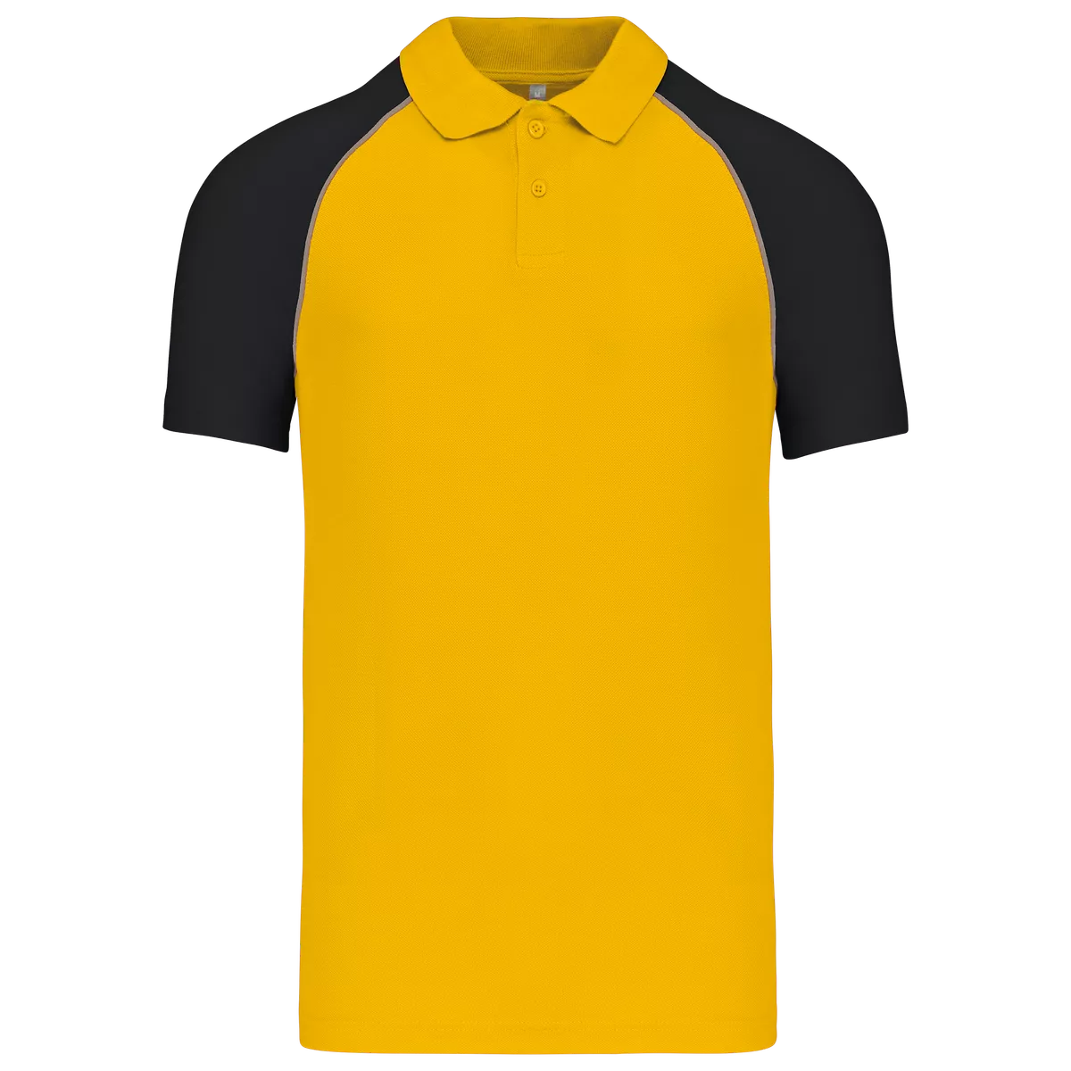 Polo baseball Yellow / Black