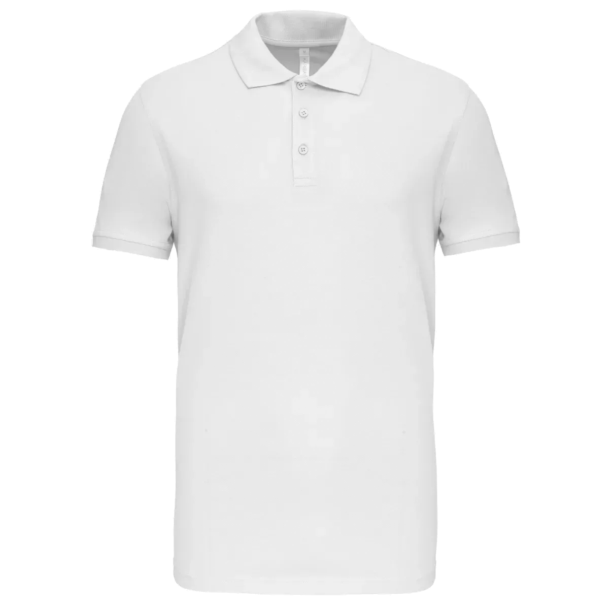 Piquépolo korte mouwen heren White