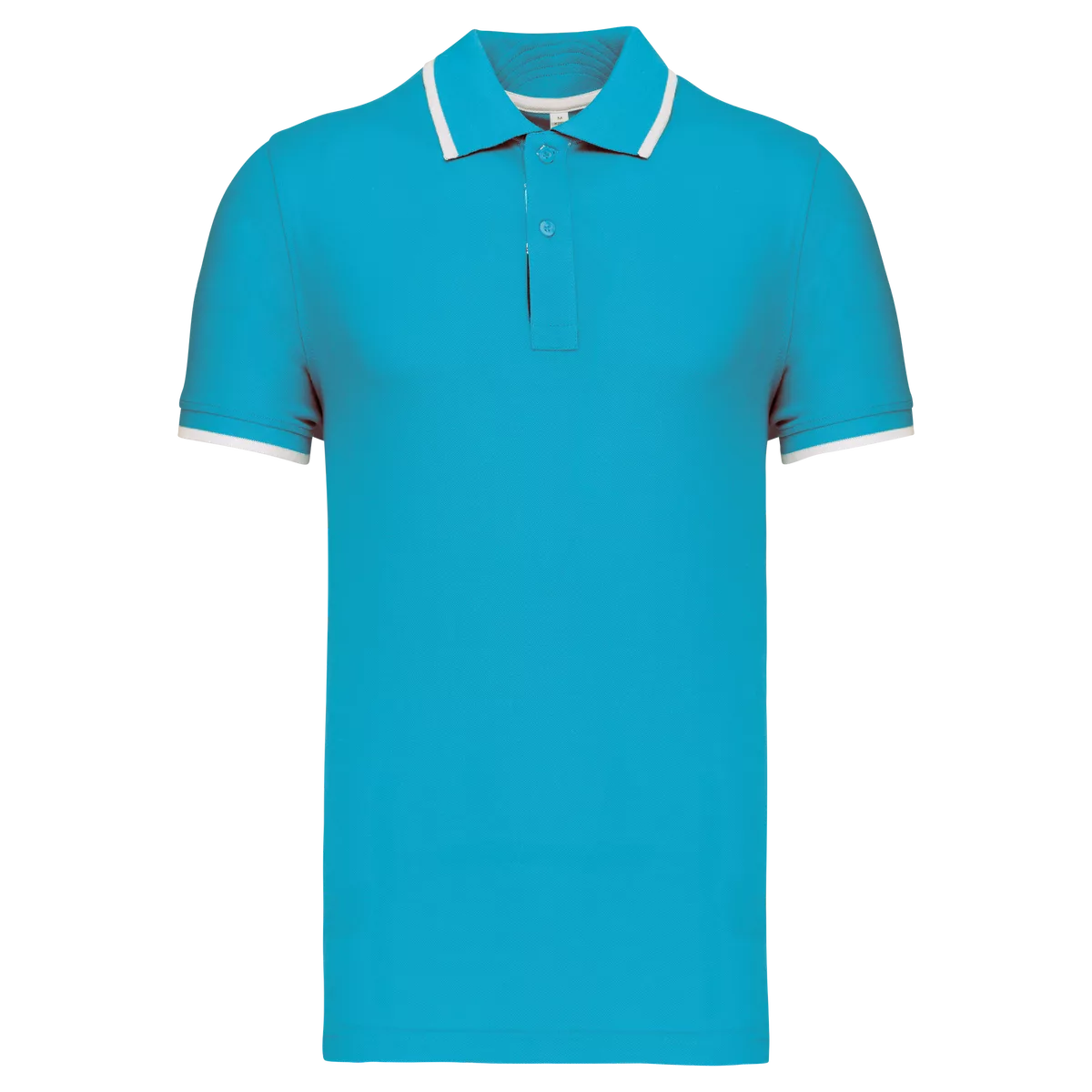 Polo korte mouwen Light Turquoise / White / Navy