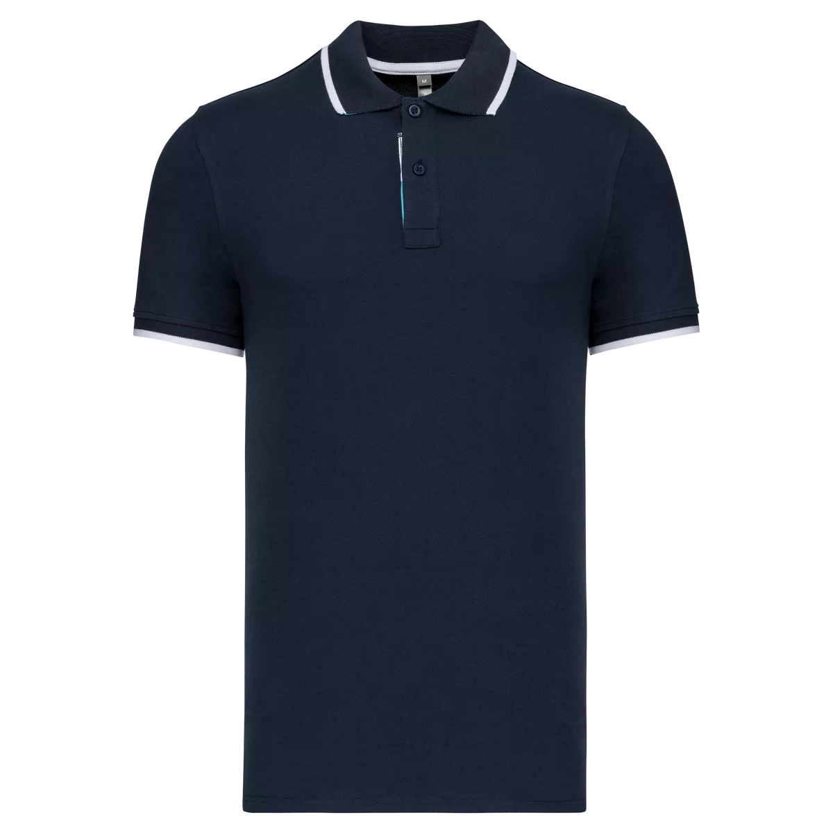 Polo korte mouwen Navy / White / Light Turquoise