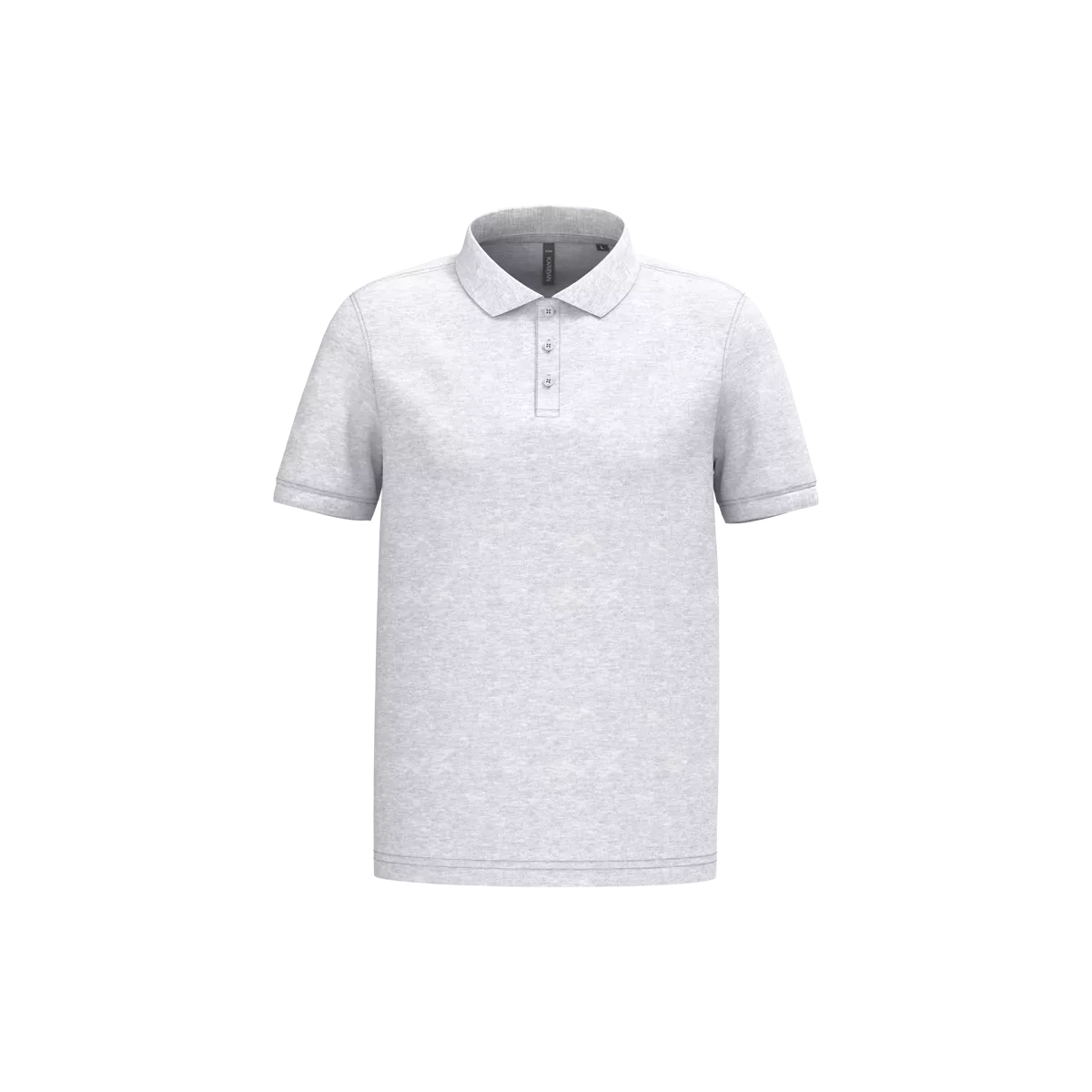 Piqué-herenpolo korte mouwen Ash Heather
