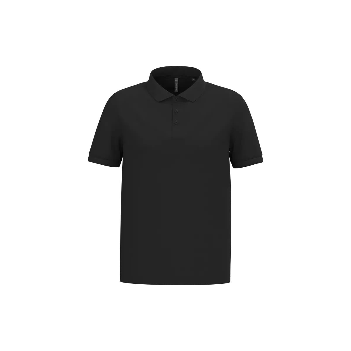 Piqué-herenpolo korte mouwen Black