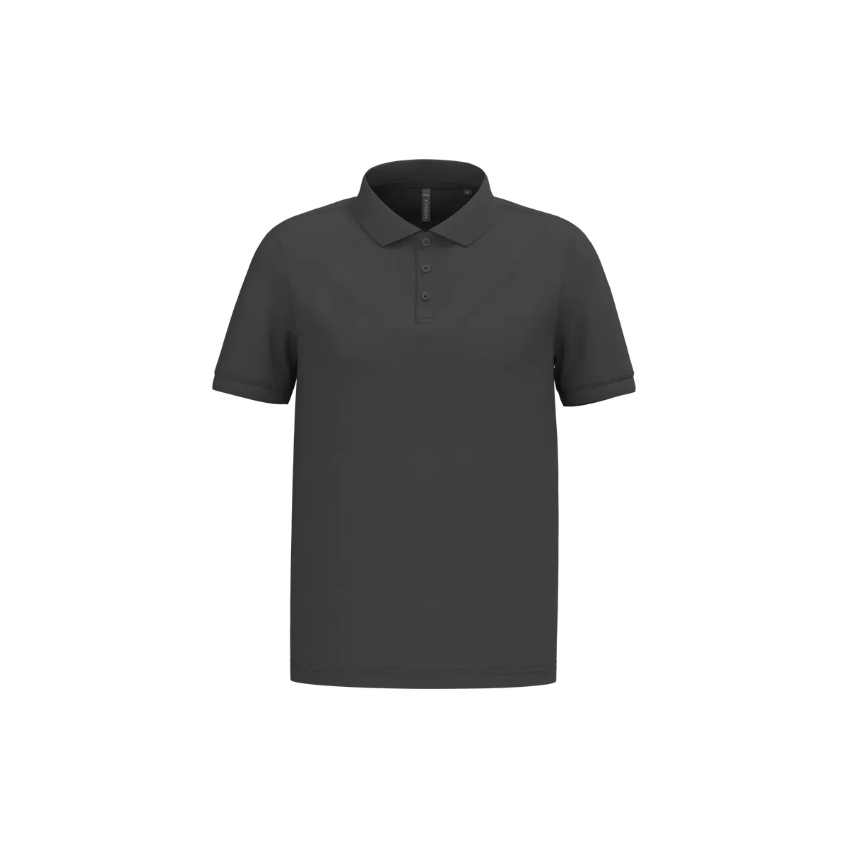 Piqué-herenpolo korte mouwen Dark Grey