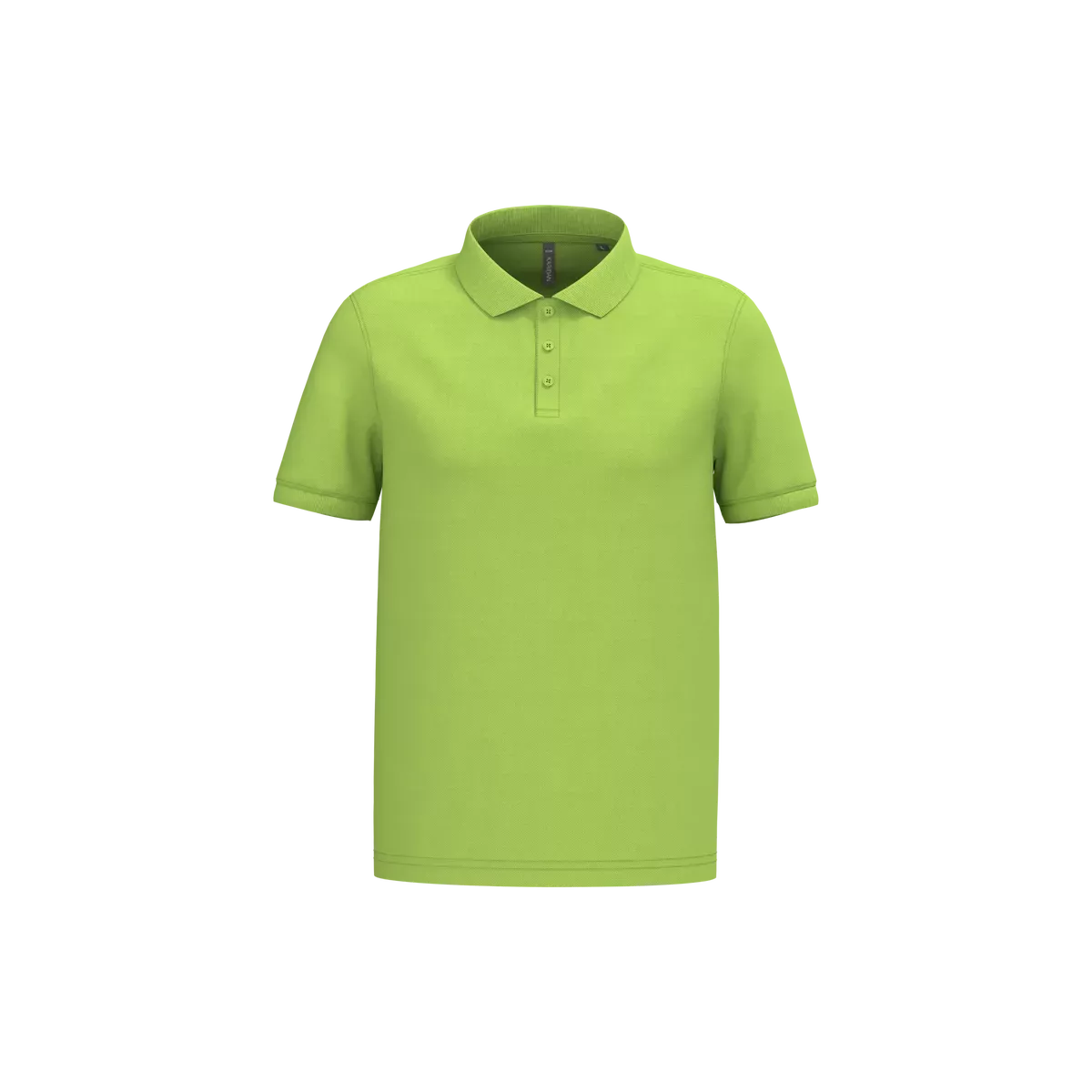 Piqué-herenpolo korte mouwen Lime