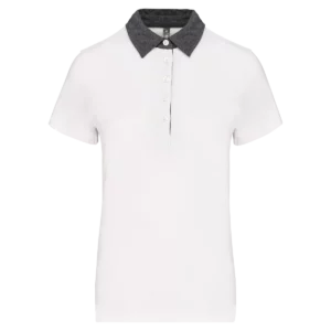 White / Dark Grey Heather