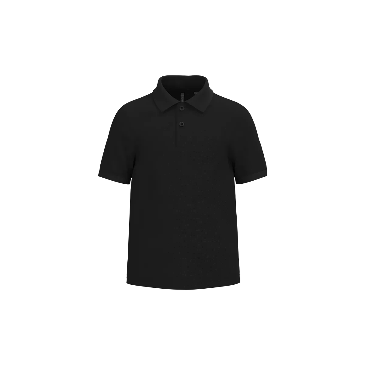 Kinderpolo met korte mouwen Black
