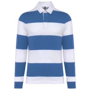 Light Royal Blue / White Stripes