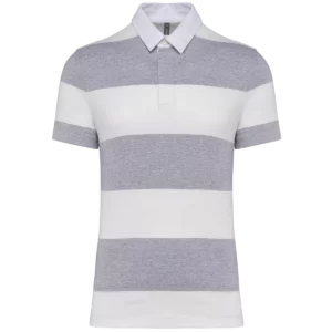 Oxford Grey / White Stripes
