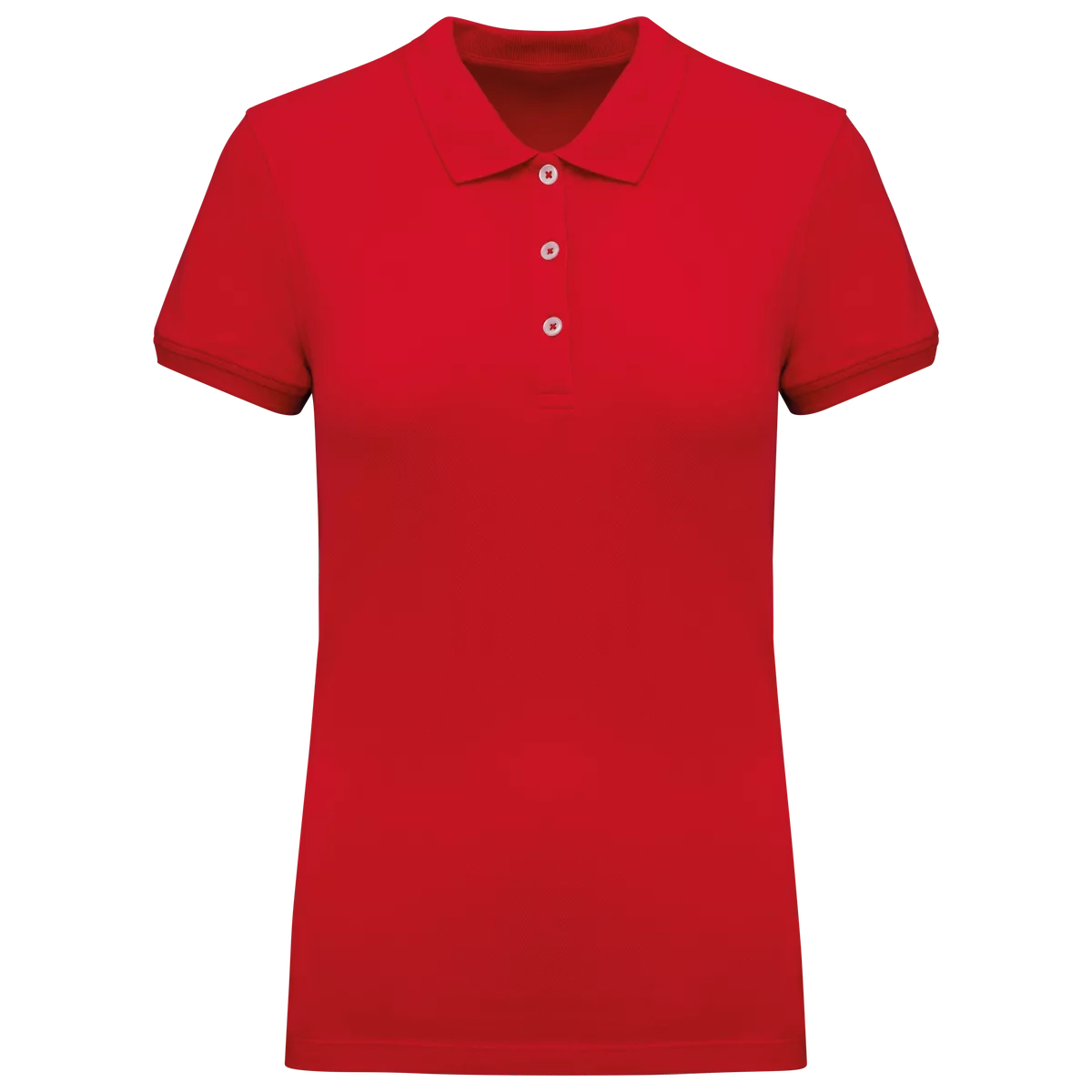 Piqué damespolo Red