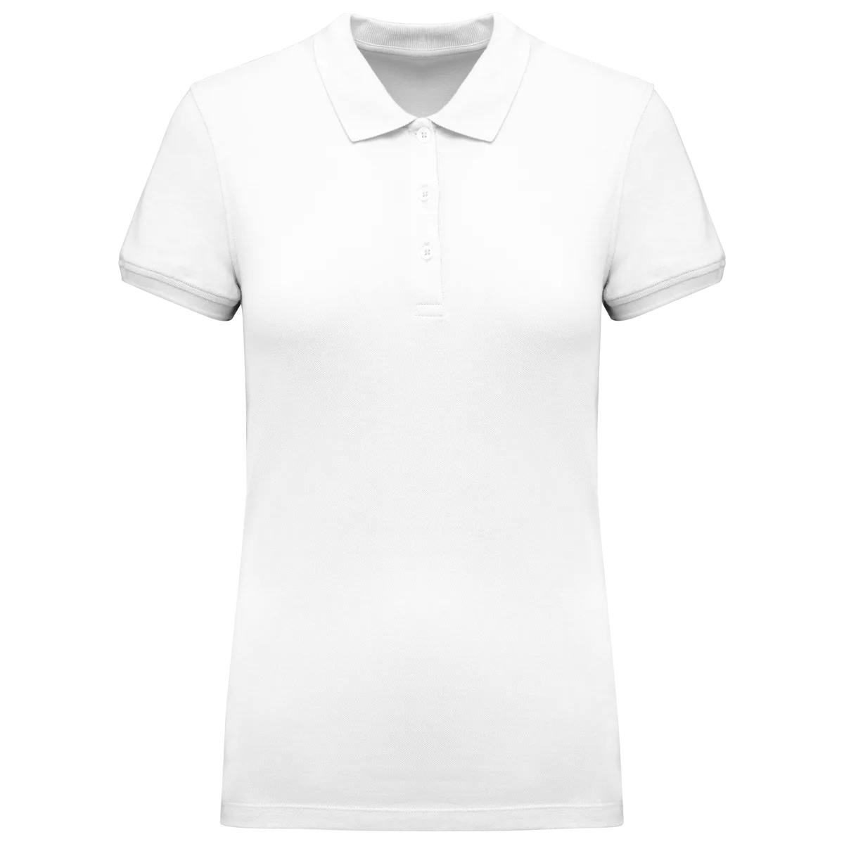 Piqué damespolo White