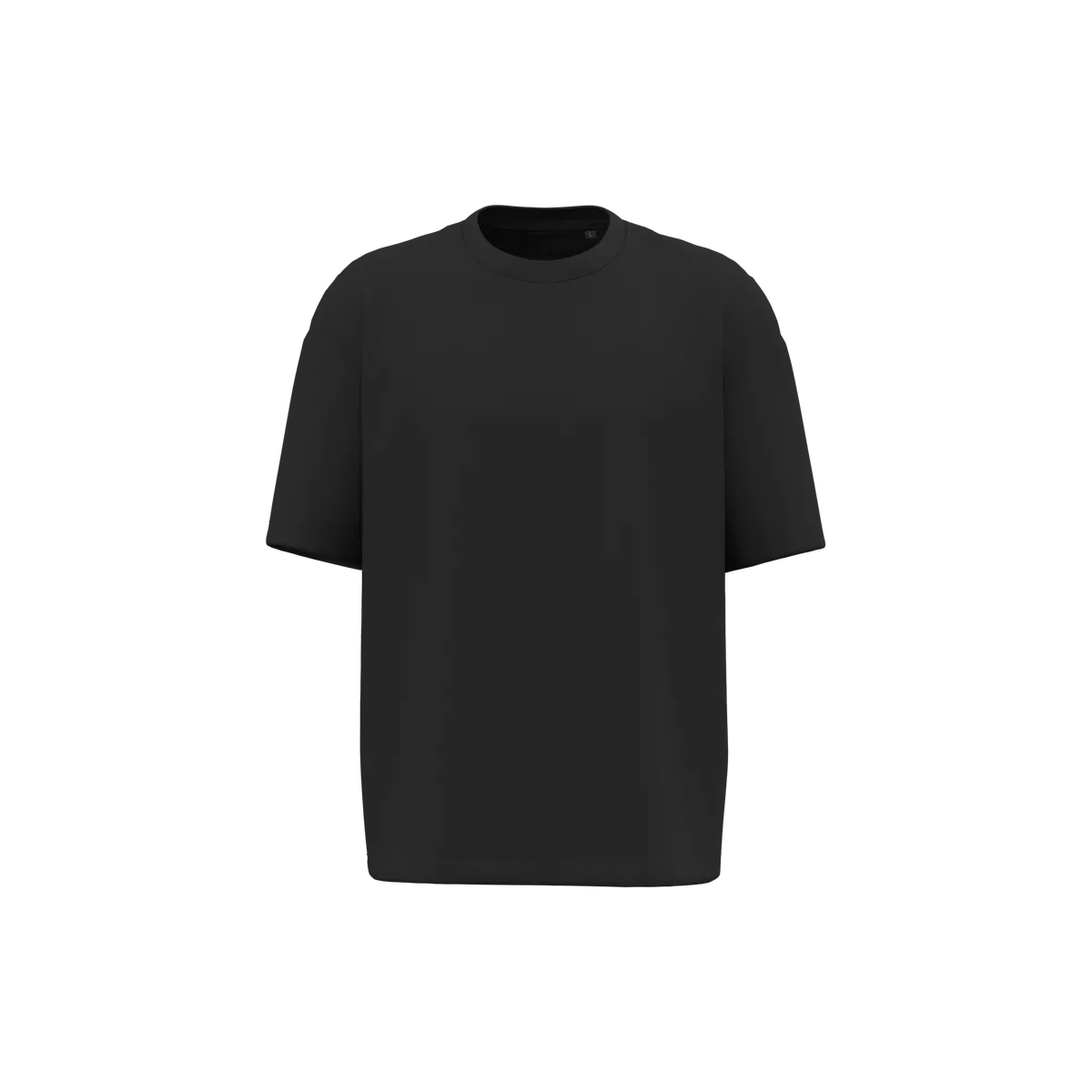 Oversized T-shirt korte mouwen uniseks Black