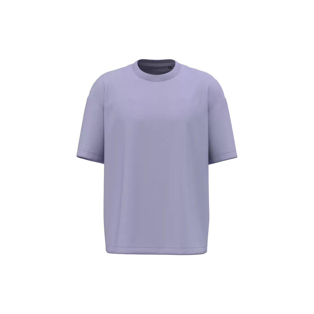 Oversized T-shirt korte mouwen uniseks Light Violet