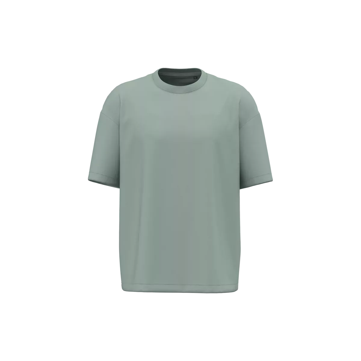 Oversized T-shirt korte mouwen uniseks Sage