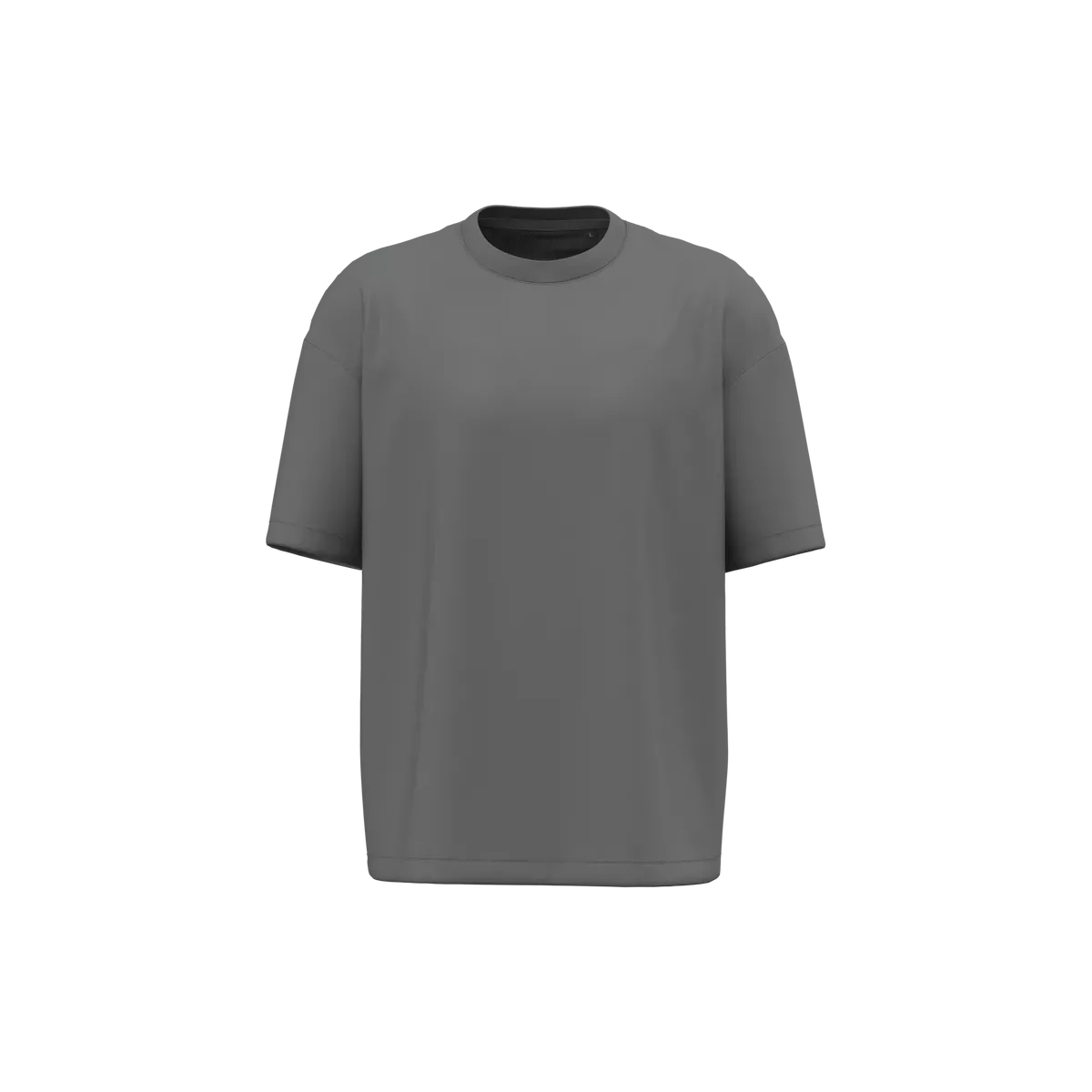 Oversized T-shirt korte mouwen uniseks Storm Grey