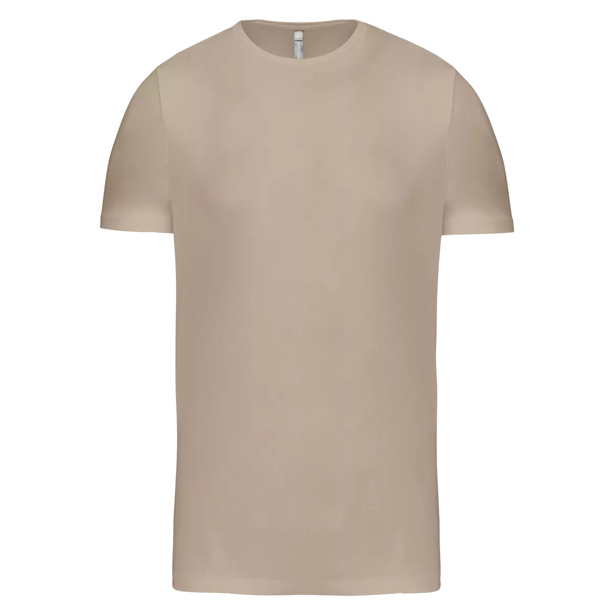 T-shirt ronde hals korte mouwen Light Sand