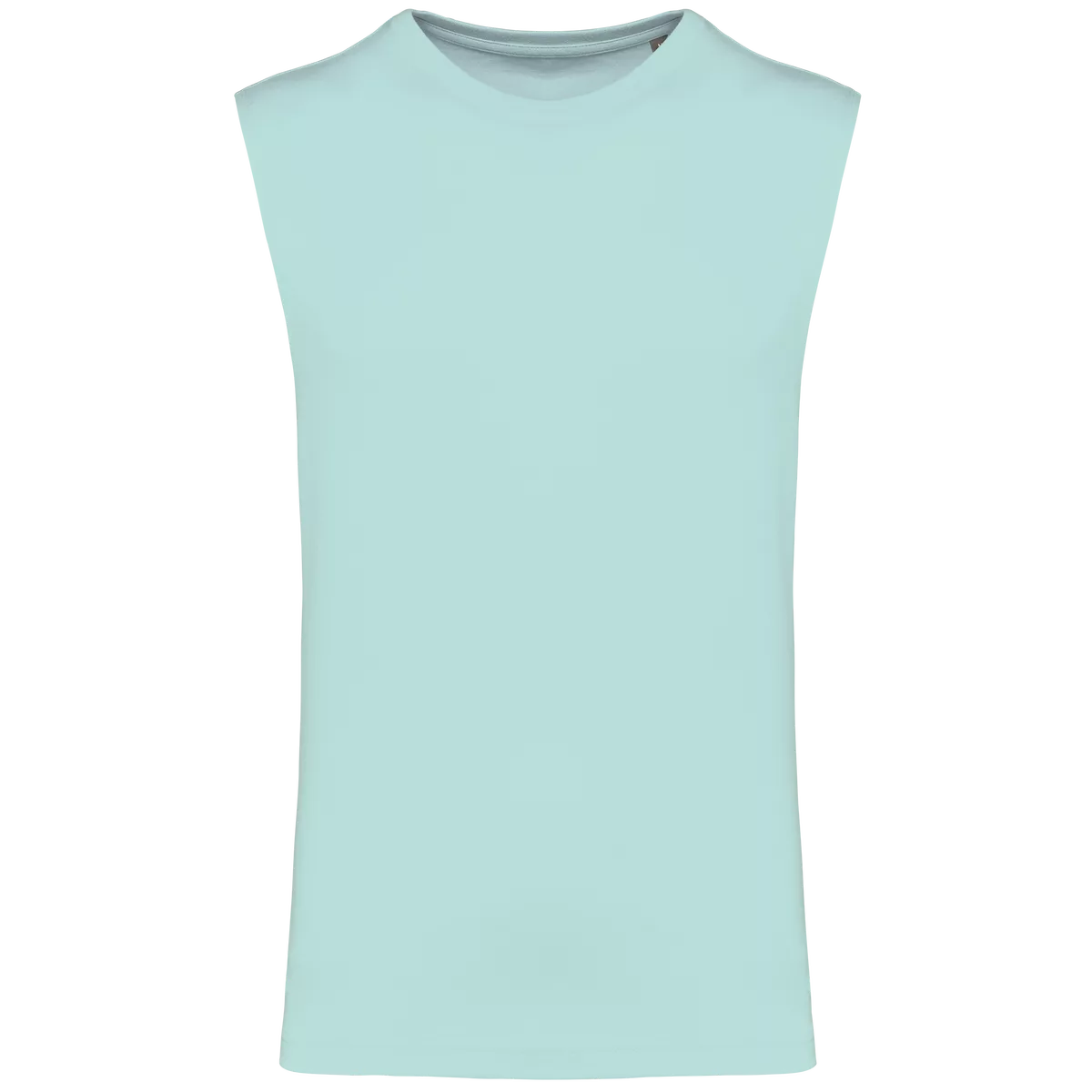 Mouwloos heren T-shirt Bio 150 IC Ice Mint
