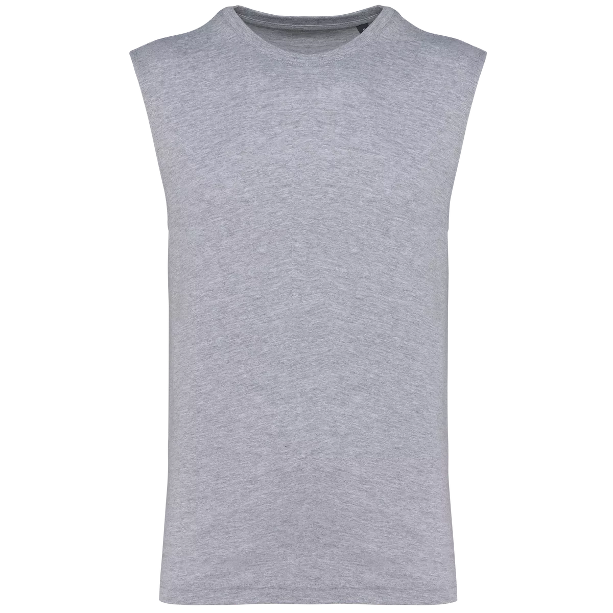 Mouwloos heren T-shirt Bio 150 IC Oxford Grey