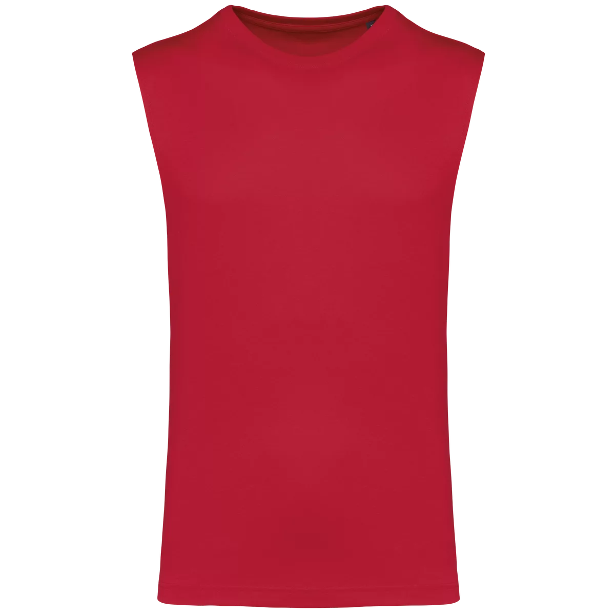 Mouwloos heren T-shirt Bio 150 IC Red