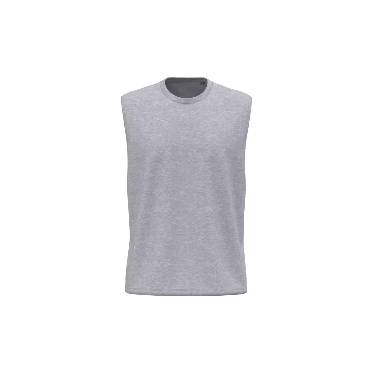 Mouwloos heren T-shirt Bio 150 Oxford Grey