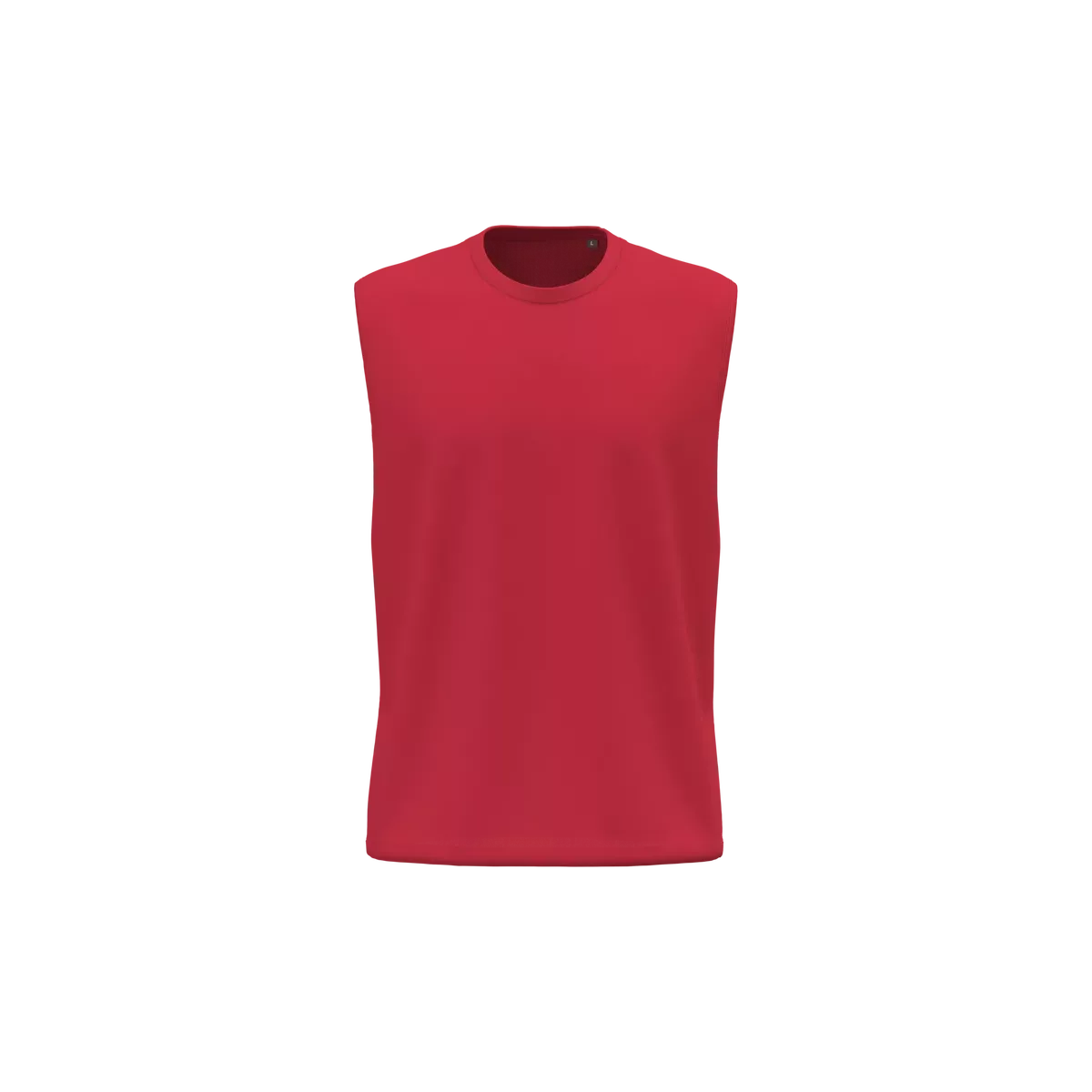Mouwloos heren T-shirt Bio 150 Red