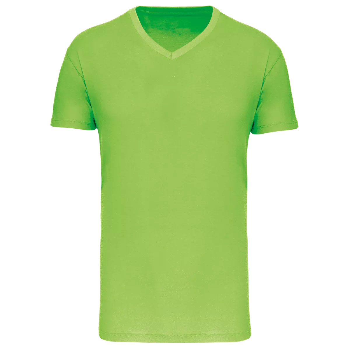 Heren-T-shirt BIO150 IC V-hals Lime