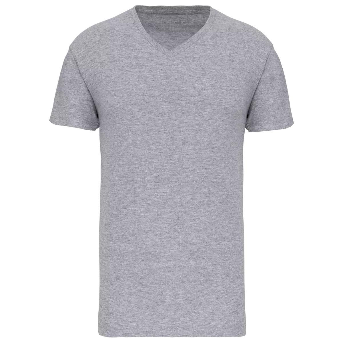 Heren-T-shirt BIO150 IC V-hals Oxford Grey