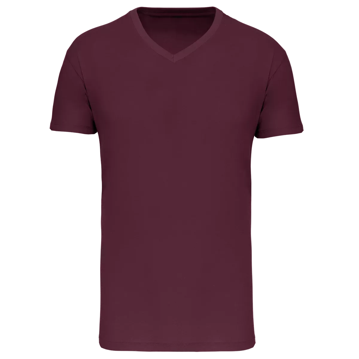 Heren-T-shirt BIO150 IC V-hals Wine