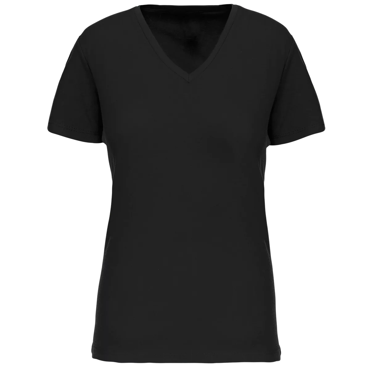 Dames-T-shirt BIO150 IC V-hals Black