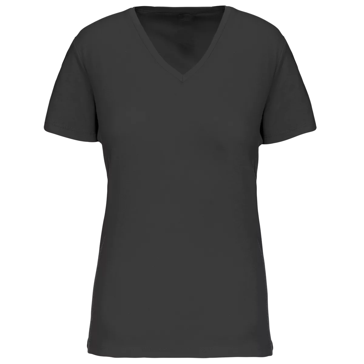Dames-T-shirt BIO150 IC V-hals Dark Grey