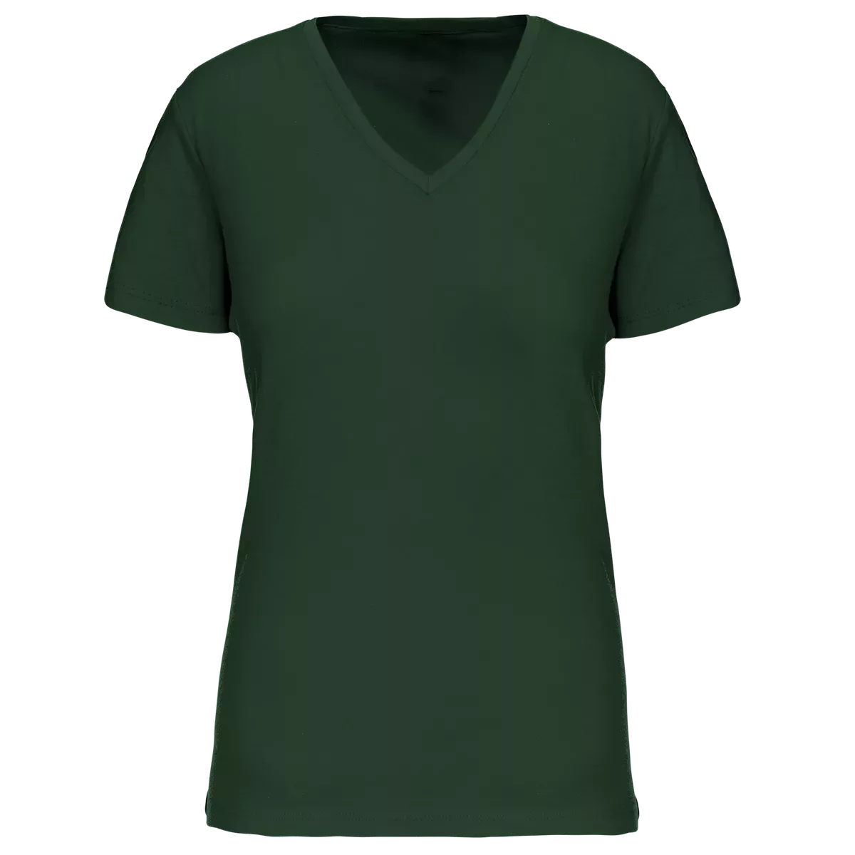 Dames-T-shirt BIO150 IC V-hals Forest Green
