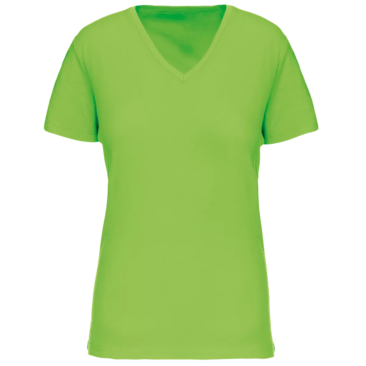 Dames-T-shirt BIO150 IC V-hals Lime