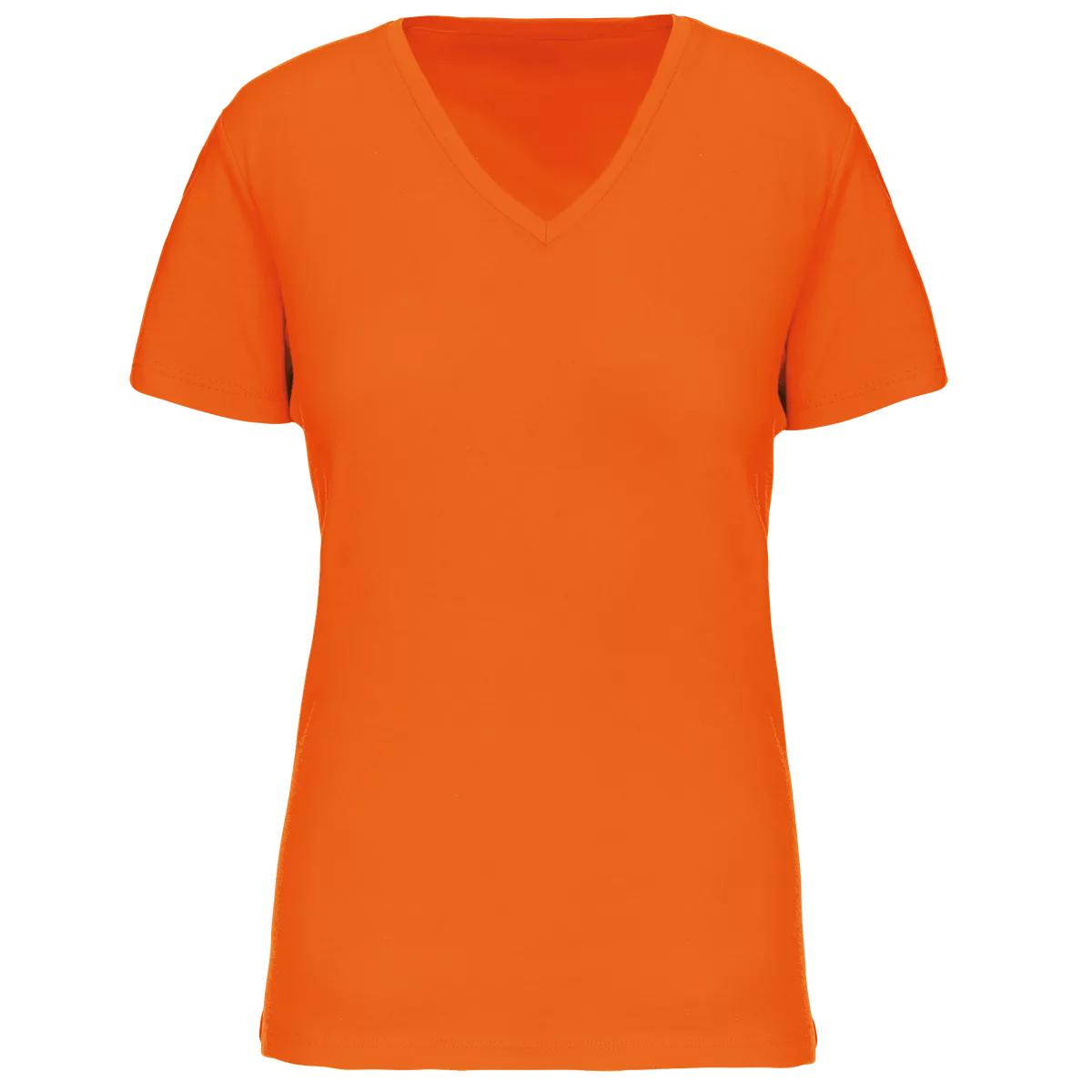 Dames-T-shirt BIO150 IC V-hals Orange