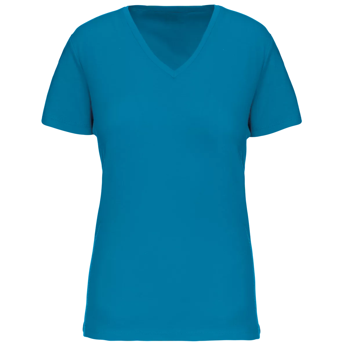 Dames-T-shirt BIO150 IC V-hals Tropical Blue