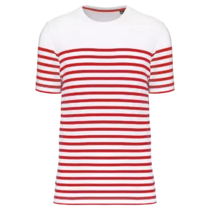 White / Red Stripe