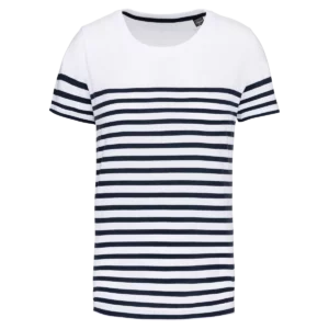 White / Navy Stripes