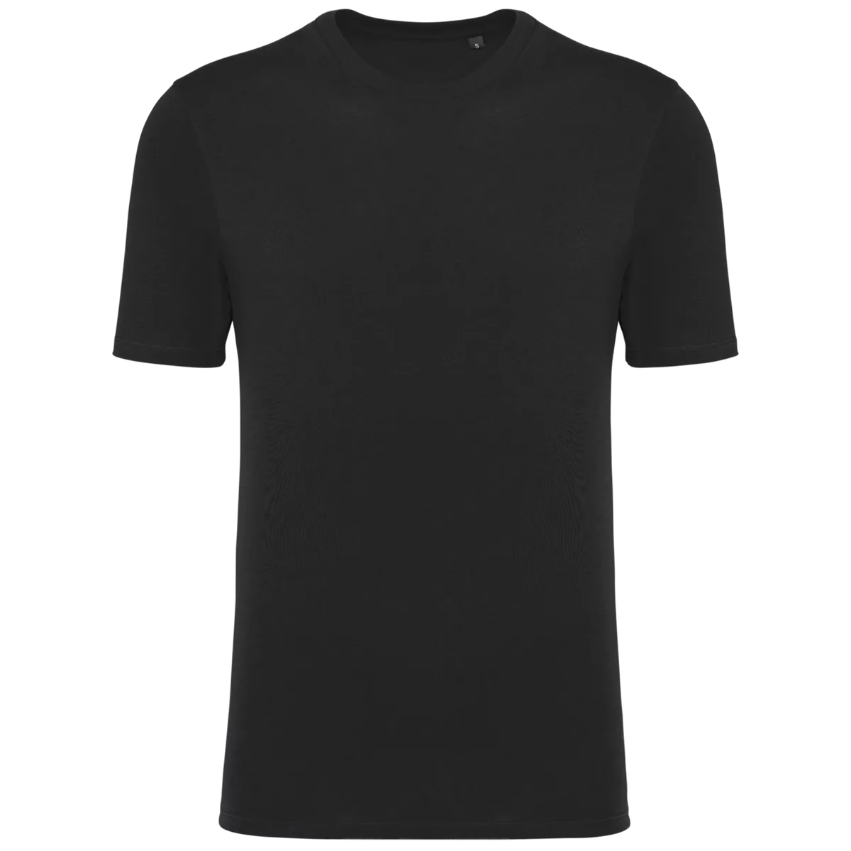 T-shirt ronde hals met korte mouwen uniseks Black