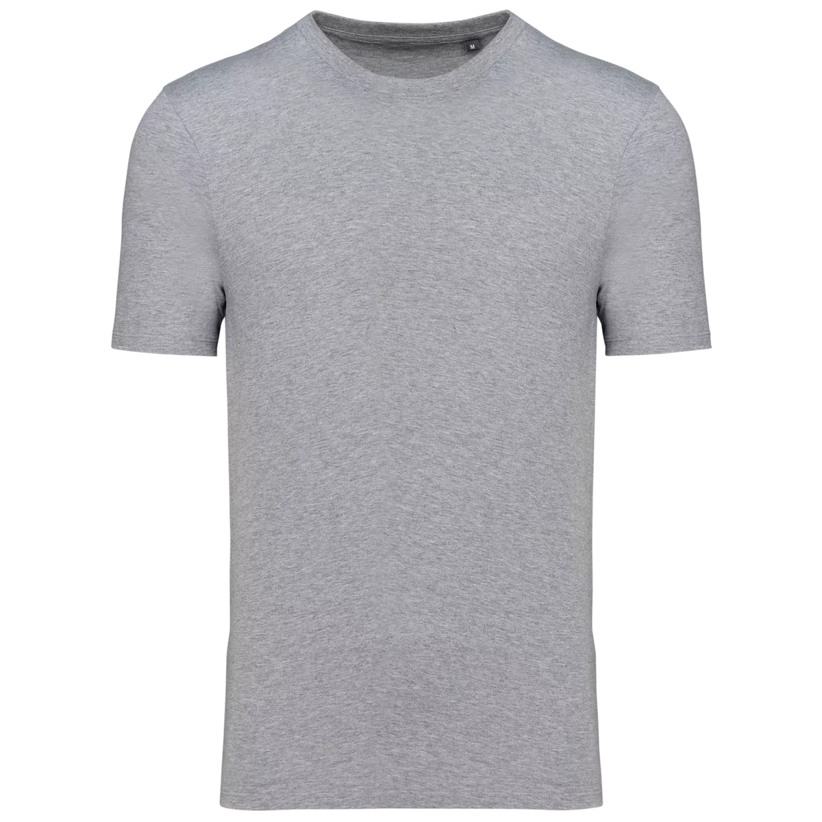 T-shirt ronde hals met korte mouwen uniseks Oxford Grey