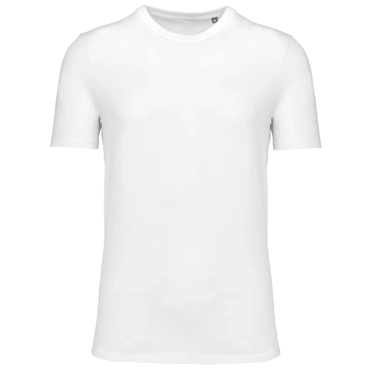 T-shirt ronde hals met korte mouwen uniseks White