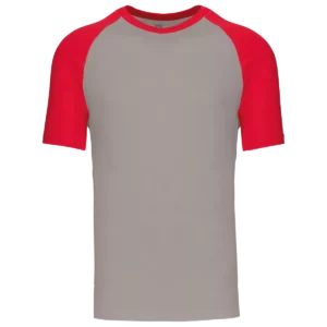 Light Grey / Red