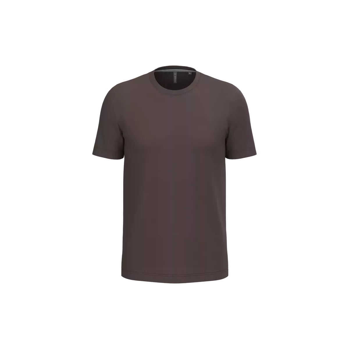 T-shirt ronde hals korte mouwen Chocolate