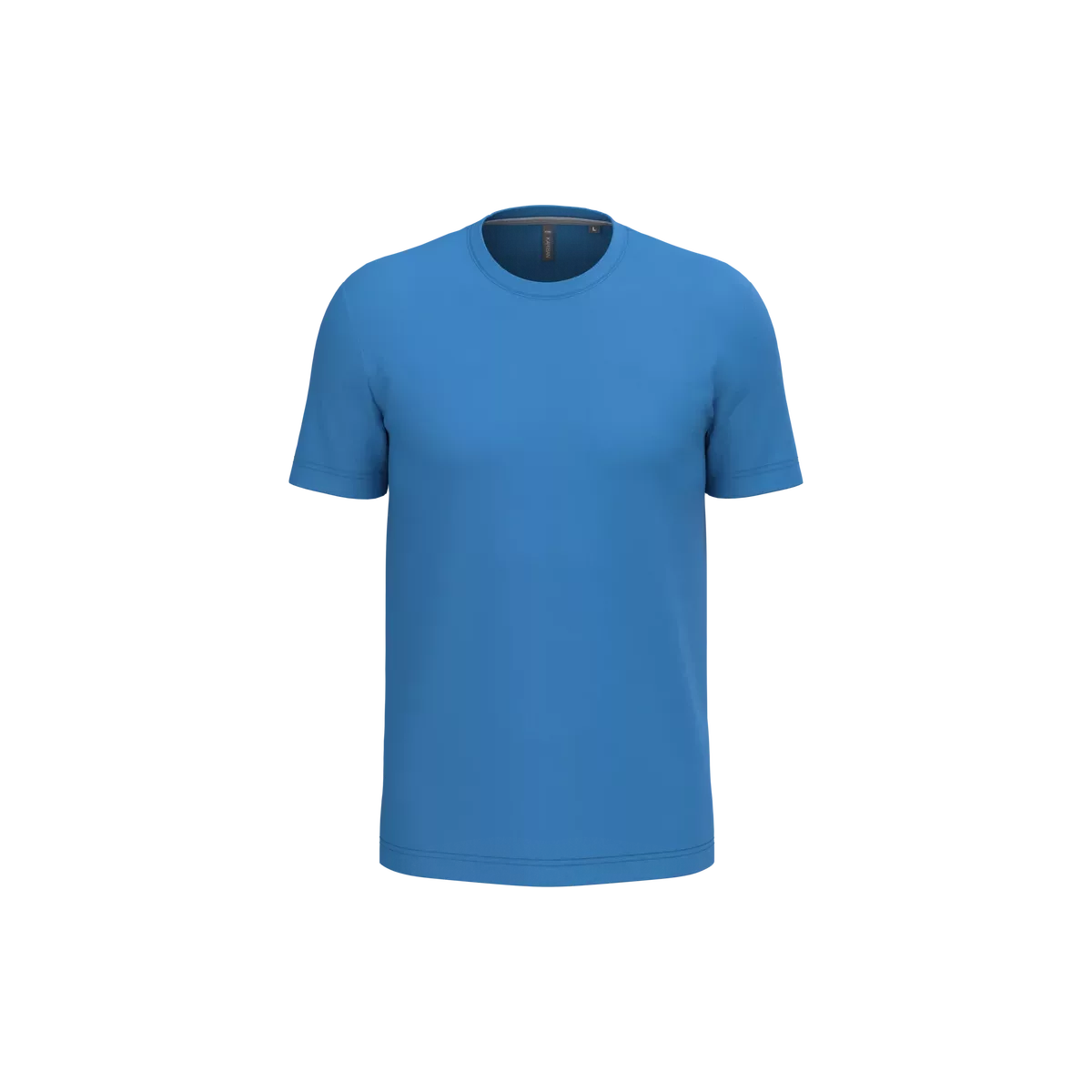 T-shirt ronde hals korte mouwen Light Royal Blue