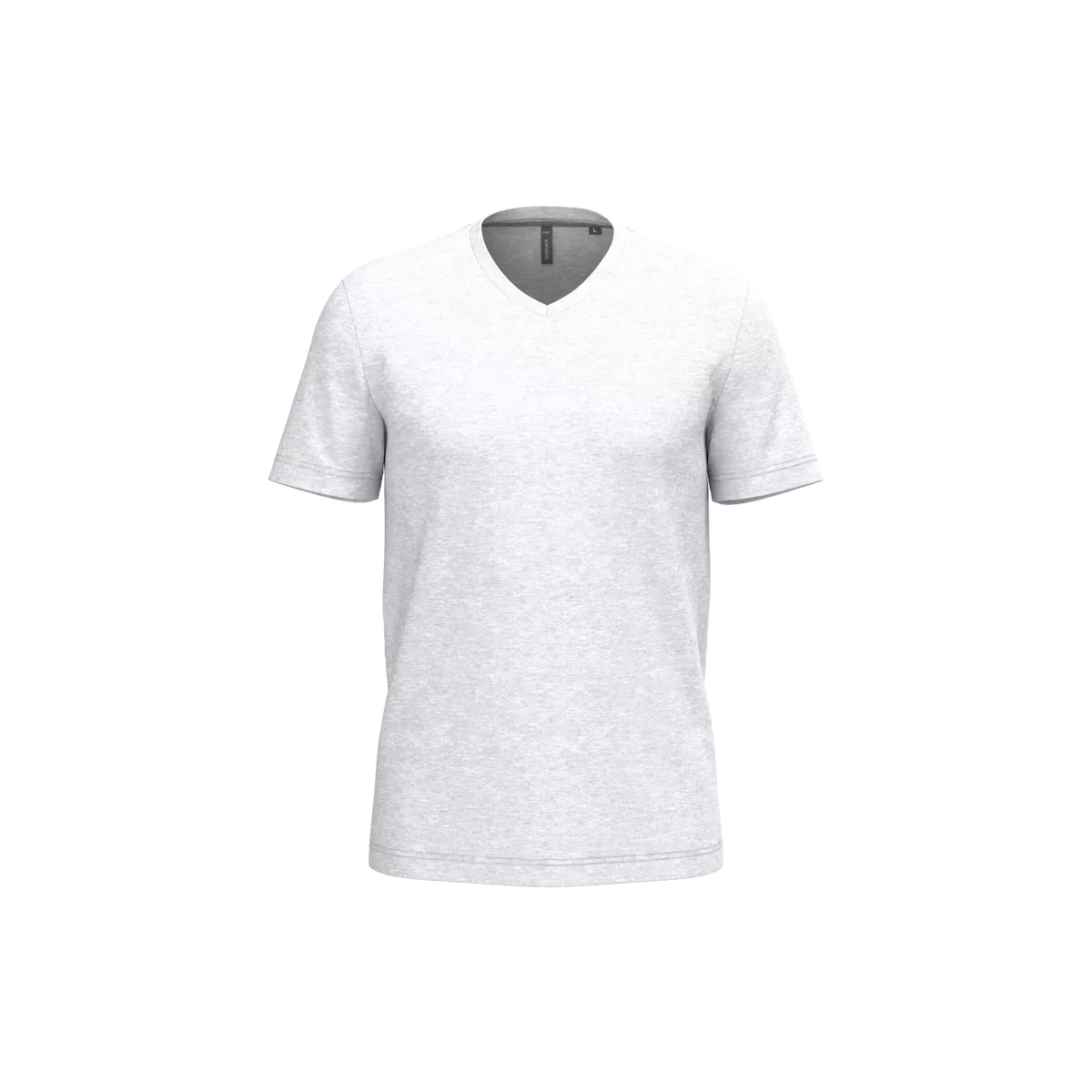 T-shirt V-hals korte mouwen Ash Heather
